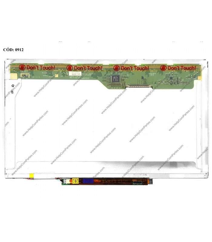 DISPLAY 14.1" 30PIN LCD CCFL (1) WXGA (1280x800)+INVERTER GLOSSY 60Hz LVDS VC-D PCBA BENT NO BRACKETS LP141WX1(TL)(01)