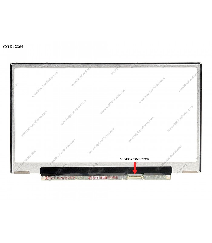 DISPLAY 13.3" 40PIN WLED WXGA HD (1366x768) NARROW MATTE 60Hz N-TS VC.D PCBA FLAT NO BRACKETS LP133WH2-TLM4 ORIG.