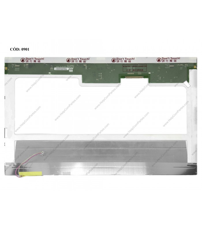 DISPLAY 17.0" 30PIN LCD CCFL WXGA+ (1440x900) GLOSSY 60Hz N-TS LVDS VC-D PCBA BENT NO BRACKETS B170PW06 V.2 ORIG.