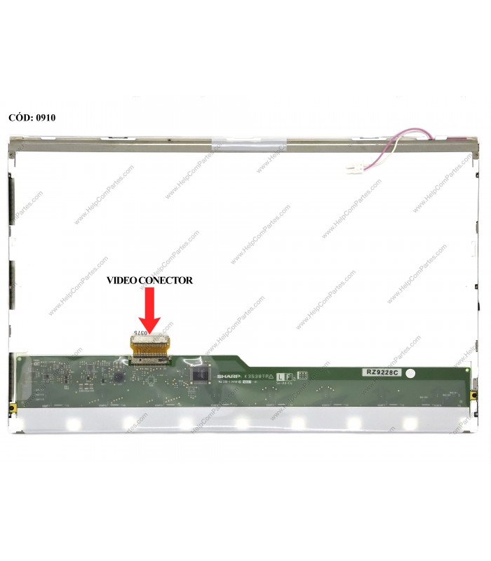 DISPLAY 13.3" 20PIN LCD CCFL (1) WXGA (1280x800) GLOSSY 60Hz LVDS VC-U-D PCBA BENT NO BRACKETS LQ133K1LD4B