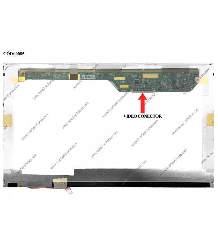 DISPLAY 14.1" 30PIN LCD CCFL WXGA (1280x800) GLOSSY 60HZ N-TS LVDS PCBA BENT LP141WX3-TLB1 ORIG.