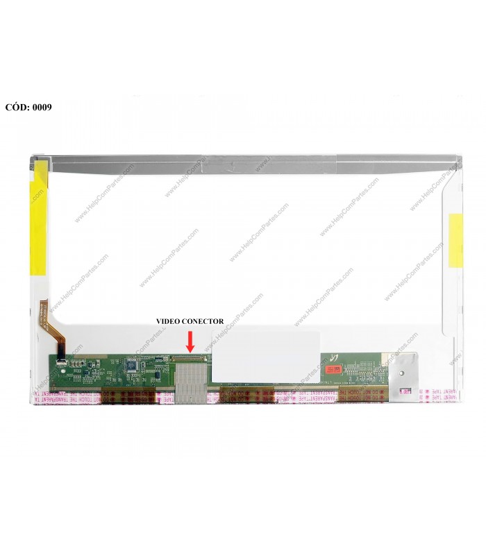 DISPLAY 14.0" 40PIN WLED WXGA HD (1366x768) GLOSSY 60Hz N-TS LVDS PCBA BENT VC-I NO BRACKETS 685101-001 ORIG.
