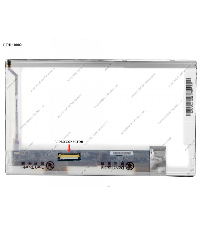 DISPLAY 10.1" 40PIN WLED WSVGA (1024x600) GLOSSY 60Hz LVDS VC.I PCBA BENT NO BRACKETS LP101WSA(TL)(N1) M101NWT2 R1 