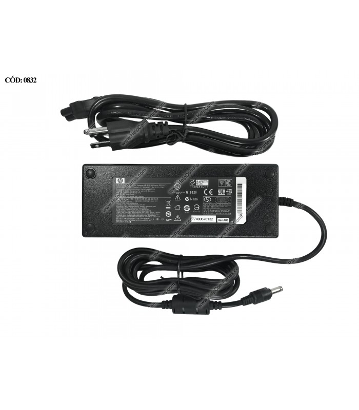CARGADOR HP 18.5V---6.5A 120W PIN 5.5*2.5 100-240V~ US 50-60Hz 3PRONG 384023-001 OEM