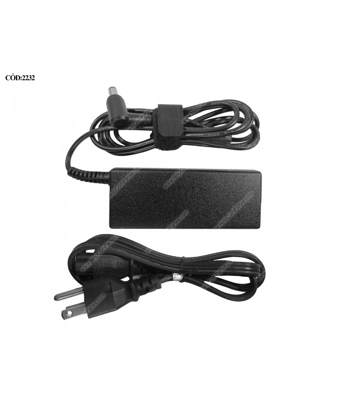 CARGADOR HP 19V---4.74A 90W PIN 7.4*5.0 100-240V~ US 50-60Hz 3PRONG 619752-001 ORIG.