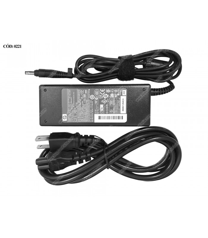 CARGADOR HP 19V---4.74A 90W PIN 4.8*1.7 100-240V~ US 50-60Hz 3PRONG 393954-001 394224-001 OEM