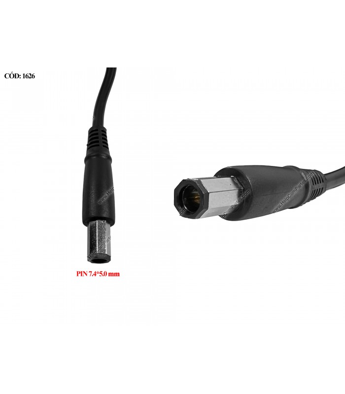 CARGADOR DELL 19.5V---3.34A 65W PIN 7.4*5.0 100-240V~ US 50-60Hz 3PRONG OCTAGONAL 09RN2C OEM
