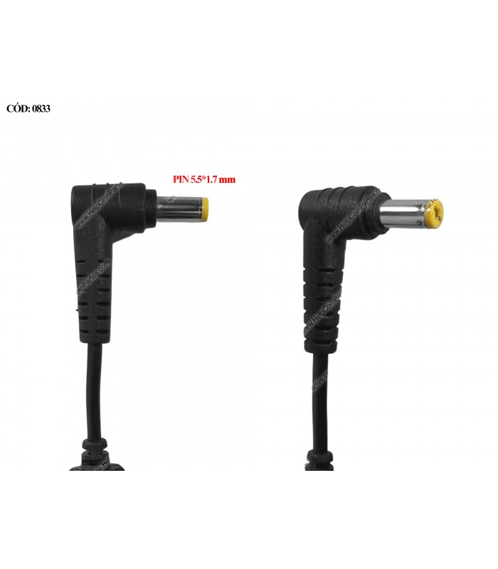 CARGADOR DELL 19V---1.58A 30W PIN 5.5*1.7 100-240V~ US 50-60Hz 3PRONG SIN CABLE DE PODER 0MNX47 OEM