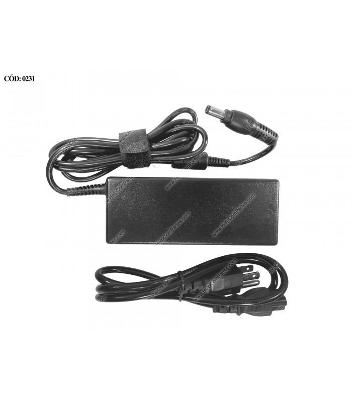 CARGADOR TOSHIBA 19V---3.95A 75W PIN 5.5*2.5 100-240V~ US 50-60Hz 3PRONG SIN CABLE DE PODER PA3468U-1ACA PA3715E-1AC3 OEM