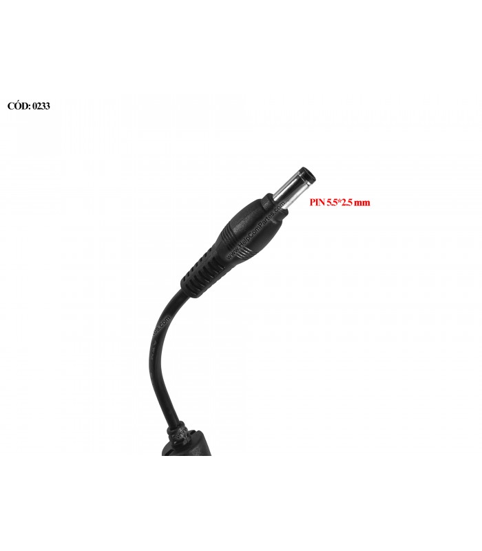 CARGADOR TOSHIBA 19V---4.74A 90W PIN 5.5*2.5 100-240V~ US 50-60Hz 3PRONG PA3516E-1AC3 OEM