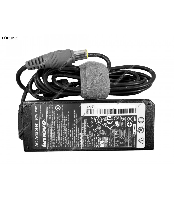 CARGADOR LENOVO 20V---4.5A 90W PIN 7.9*5.5 100-240V~ US 50-60Hz 3PRONG SIN CABLE DE PODER 42T4429 OEM