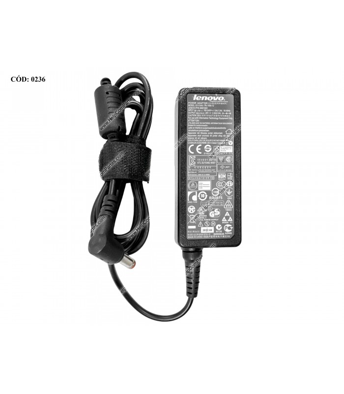 CARGADOR LENOVO 20V---2A 40W PIN 5.5*2.5 100-240V~ US 50-60Hz 3PRONG 36001653 OEM