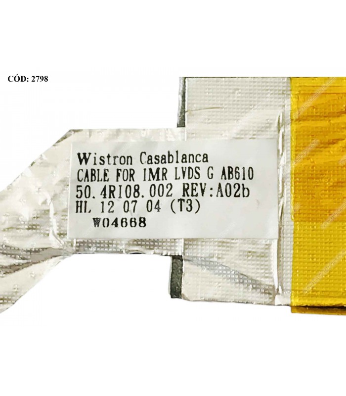 FLEX LCD HP COMPAQ CQ57 PAVIL. DV6-6B DV6T-6B DV6-6C DV6T-6C DV6-6000 DV6Z-6000 DV6T-6000 SERIES 40PIN 640423-001 ORIG.