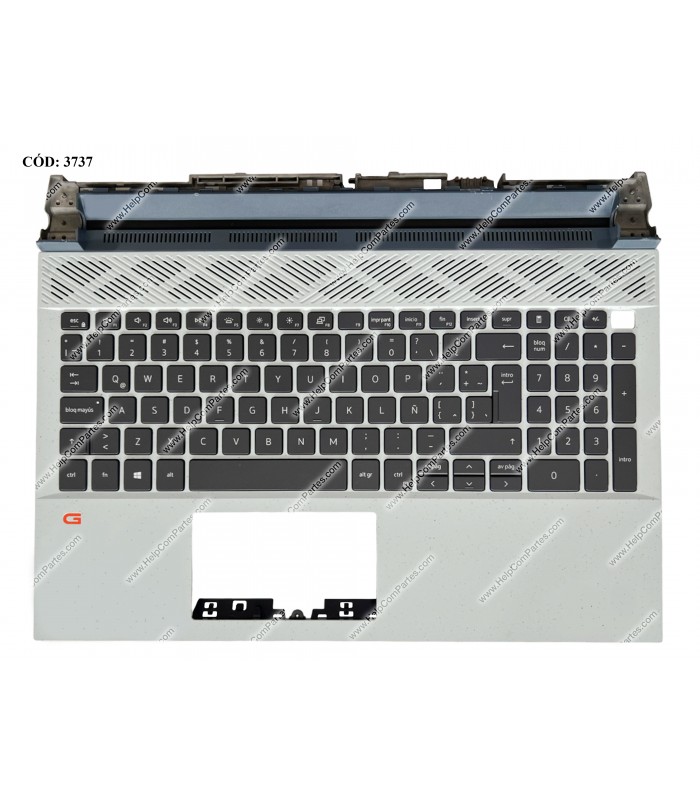 DELL ASSY W/KB W/PLMRST/ INSPIRON 15 G15 5510 5511 5515 GRIS BL 0FK7HR LA ORIG