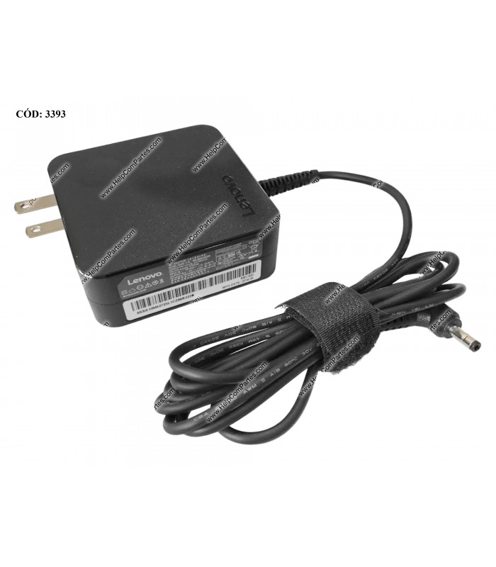 CARGADOR LENOVO 20V---3.25A 65W PIN 4.0*1.7MM 100-240V~ US 50-60Hz 2PRONG 01FR146 ORIG.