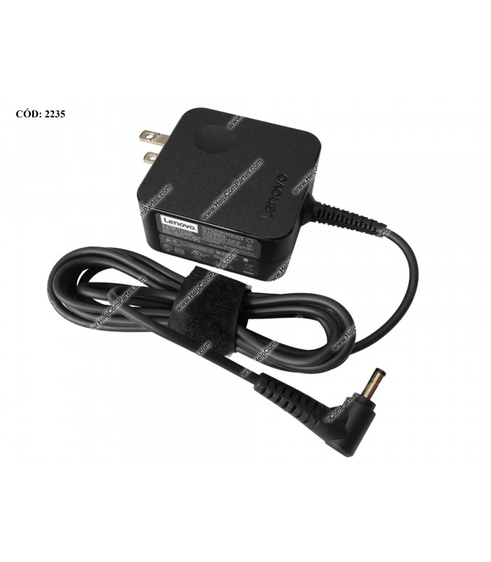 CARGADOR LENOVO 20V---2.25A 45W PIN 4.0*1.7 100-240V~ US 50-60Hz 2PRONG 01FR120 ORIG.