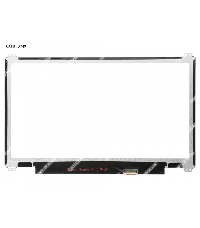 DISPLAY 13.3" 30PIN WLED SLIM WXGA HD (1366x768) MATTE 60Hz N-TS VC-D PCBA FLAT SEG. U/D BRACKET HB133WX1-402 ORIG.