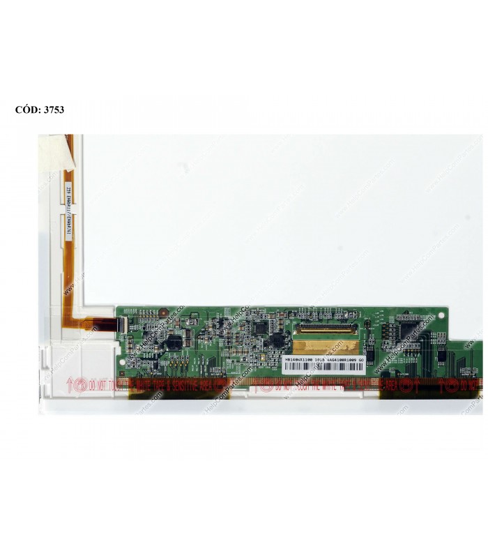 DISPLAY 14.0" 40PIN WLED WXGA HD (1366x768) GLOSSY 60Hz N-TS LVDS PCBA BENT VC-I NO BRACKETS 685101-001 ORIG.
