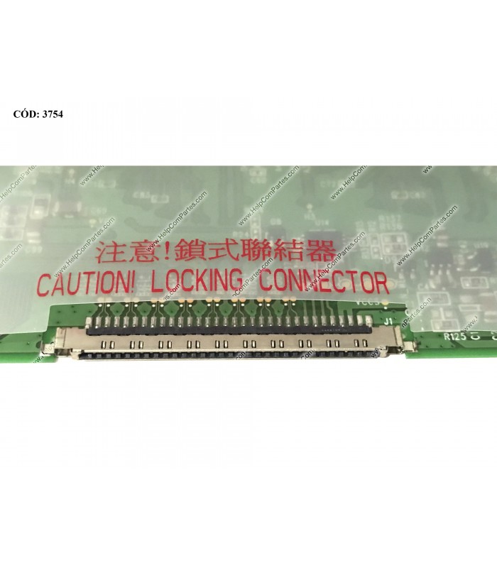 DISPLAY 14.1" 30PIN LCD CCFL WXGA (1440x900) MATTE 60Hz N-TS LVDS WEDGE PCBA BENT VC-D NO BRACKETS N141C1-L03 REV. C1 ORIG.
