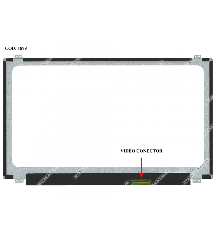 DISPLAY/TOUCH 15.6" 40PIN WLED SLIM FHD (1920x1080) GLOSSY 60Hz N-TS eDP VC-D PCBA FLAT SEG. U/D BRACKET NO-TOUCH ORIG.