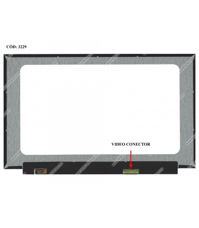 DISPLAY/TOUCH 15.6" 40PIN WLED SLIM WXGA HD (1366x768) NARROW GLOSSY 60Hz TS USB eDP VC.D 2.5CM PCBA FLAT NO BRACKETS