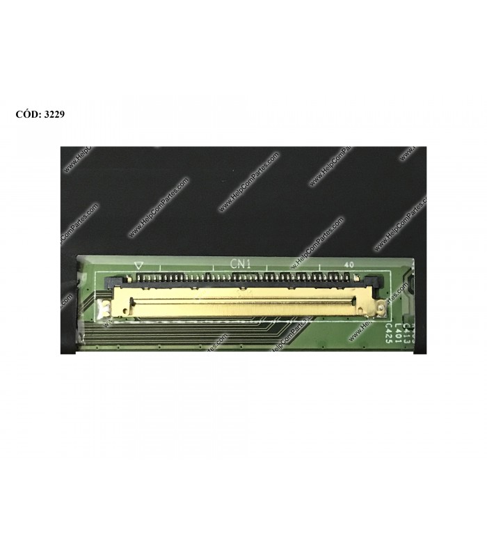 DISPLAY/TOUCH 15.6" 40PIN WLED SLIM WXGA HD (1366x768) NARROW GLOSSY 60Hz TS USB eDP VC.D 2.5CM PCBA FLAT NO BRACKETS