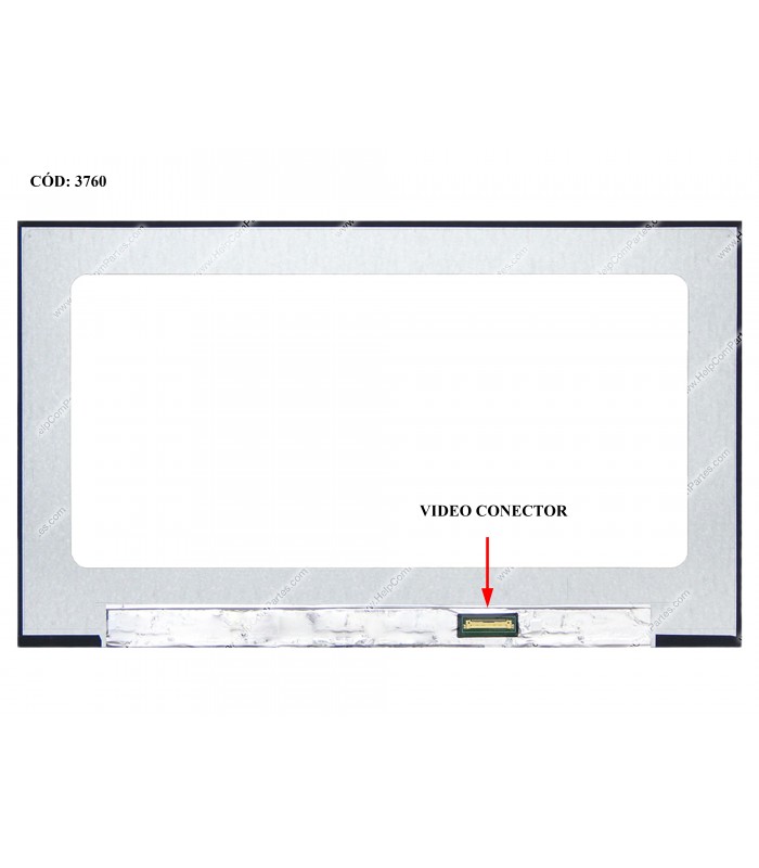 DISPLAY 15.6" 30PIN WLED SLIM WXGA HD (1366x768) NARROW MATTE 60Hz N-TS eDP VC.D PCBA BENT L99342-JD1 ORIG.