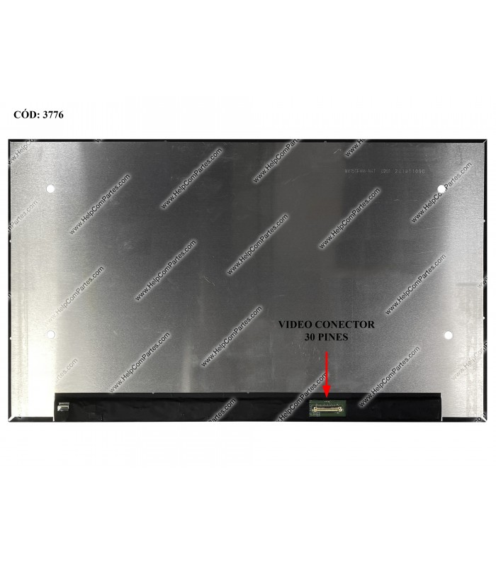 DISPLAY 15.6" 30PIN WLED SLIM FHD (1920x1080) NARROW MATTE 60Hz IPS eDP VC.D PCBA BENT 2cm NO BRACKETS BLIND M21869-001 ORIG