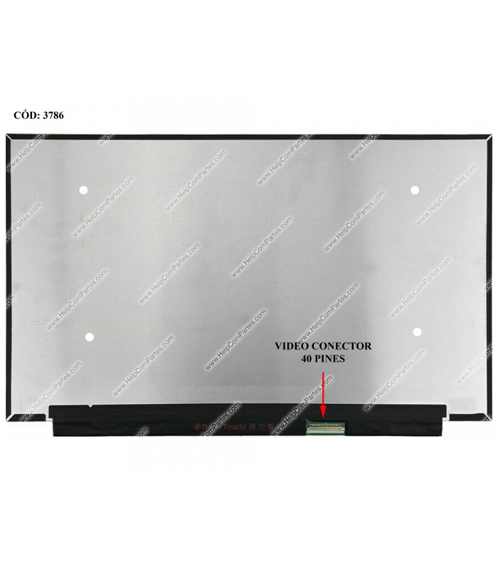 DISPLAY 15.6" 40PIN WLED SLIM FHD (1920x1080) NARROW MATTE 120HZ IPS N-TS eDP VC.D PCBA FLAT NO BRACKETS BLIND 0W3MRC ORIG.