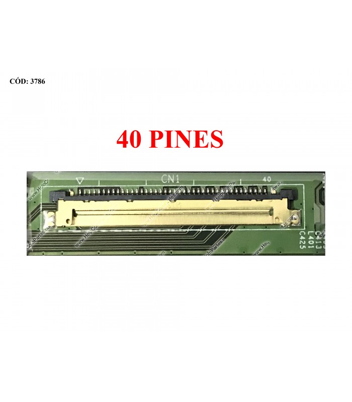 DISPLAY 15.6" 40PIN WLED SLIM FHD (1920x1080) NARROW MATTE 120HZ IPS N-TS eDP VC.D PCBA FLAT NO BRACKETS BLIND 0W3MRC ORIG.