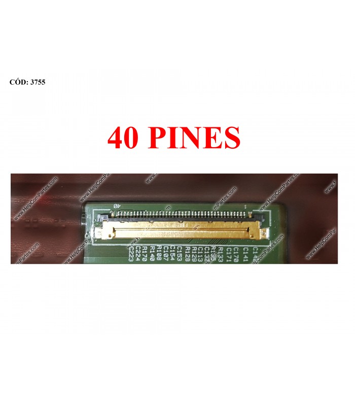 DISPLAY 17.3" 40PIN WLED SLIM FHD (1920x1080) NARROW MATTE 144Hz IPS N-TS eDP VC-D PCBA FLAT NO BRACKETS NV173FHM-N4A ORIG.