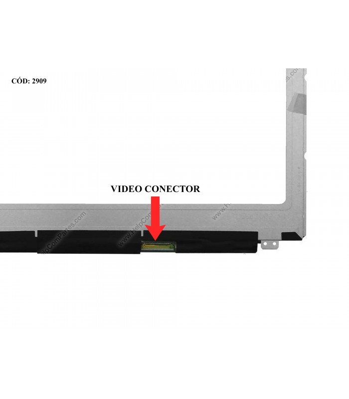 DISPLAY/TOUCH 15.6" 40PIN WLED SLIM WXGA HD (1366x768) GLOSSY 60Hz TS I²C/USB eDP VC.D SEG. U/D BRACKET 0WGHK8 ORIG.