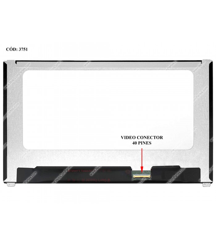 DISPLAY TOUCH 14.0" 40PIN WLED SLIM FHD (1920x1080) MATTE 60Hz IPS TS I²C eDP VC-D SEG. BRACKET 0NV3P5 ORIG.