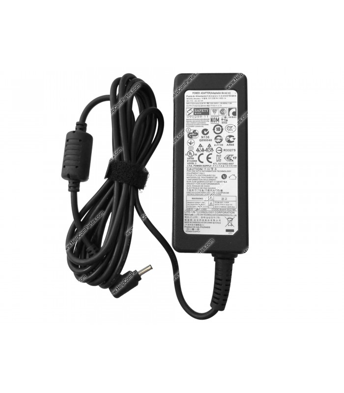 CARGADOR SAMSUNG 19V---2.1A 40W PIN 3.0*1.1 100-240V~ US 50-60Hz 3PRONG SIN CABLE DE PODER PA-1400-14 OEM