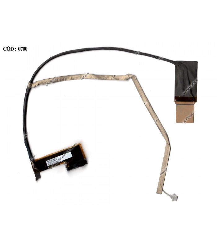 FLEX LCD HP COMPAQ CQ56 CQ56Z CQ62 CQ62Z G56 G62 G62M G62T G62X SERIES 40PIN (+ CONECTOR WEBCAM) 595196-001 ORIG.