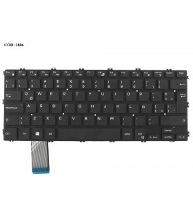 TECLADO DELL LATITUDE 3400 INSPIRON 15 5580 5585 5588 09X65Y BK LA ORIG.