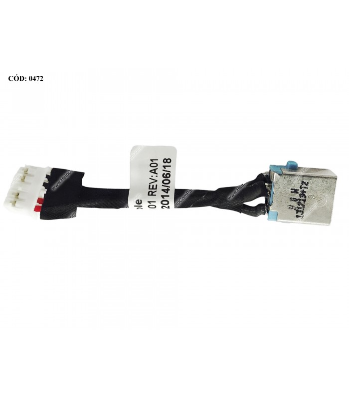DC JACK POWER ACER 4551 4551G 4740 4741 7551 7752G D640 D640G GATEWAY NV47 NV48 NV73A SERIES +CABLE 50.4HV03.011 ORIG.