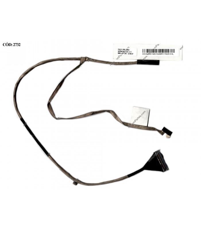 FLEX LCD ACER ASPIRE 4830 4830T 4830G 4830TG P/N DC020019S10 SERIES 40PIN 50.RK702.008 ORIG.