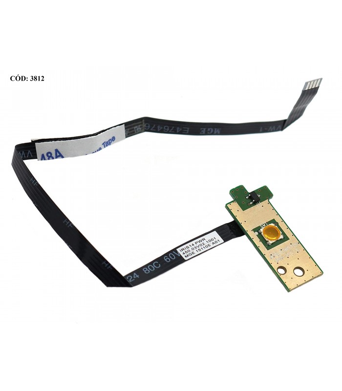 POWER BUTTON DELL BD W/CABLE INSPIRON 14 3451 3452 3458 3459 3468 15 3552 SERIES IRIS14 0D9KF1 ORIG.