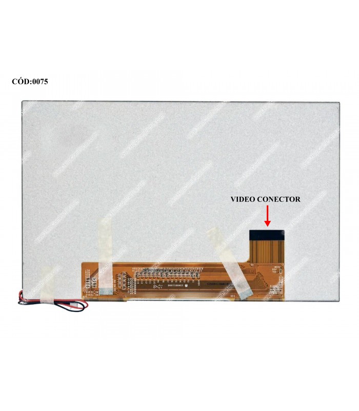 DISPLAY 8.0" 40PIN LCD CCFL (1) HD (1024x768) /TABLET 185mm x 117mm /NO BRACKETS TL080WX800-V0 ORIG.