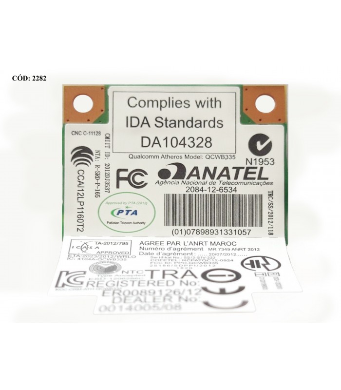 WI-FI PCI-E ACER T77H436.03 HF 802.11 b/g/n,BT4.0  E1-510 E1-510P E1-530 E1-530G (DS)