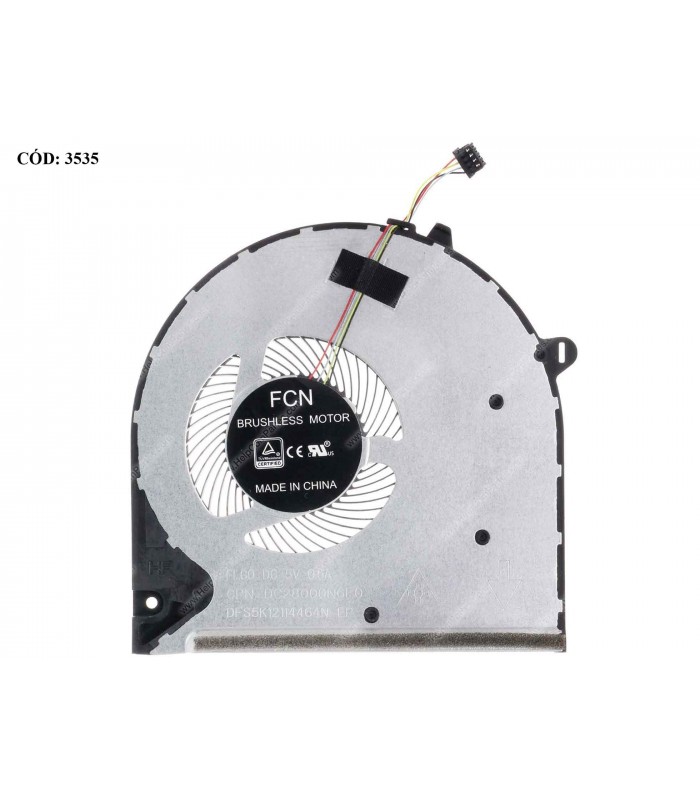 VENTI. HP 15-GW 15-DW 15-DU 15T-DW 15Z-GW 15S-DY 15S-DU 15S-DW 15s-DR 15S-GR SERIES L52034-001 4PIN ORIG.