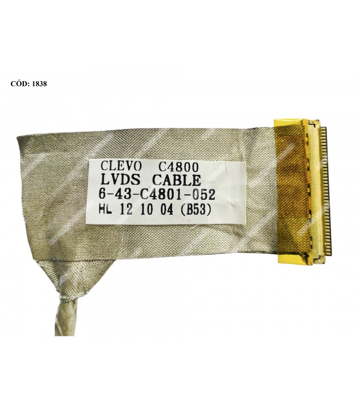 FLEX LCD CLEVO C4800 ITAUTEC A7520 W7425 W7535 W7730 SERIES 40PIN 6-43-C4801-052 OEM