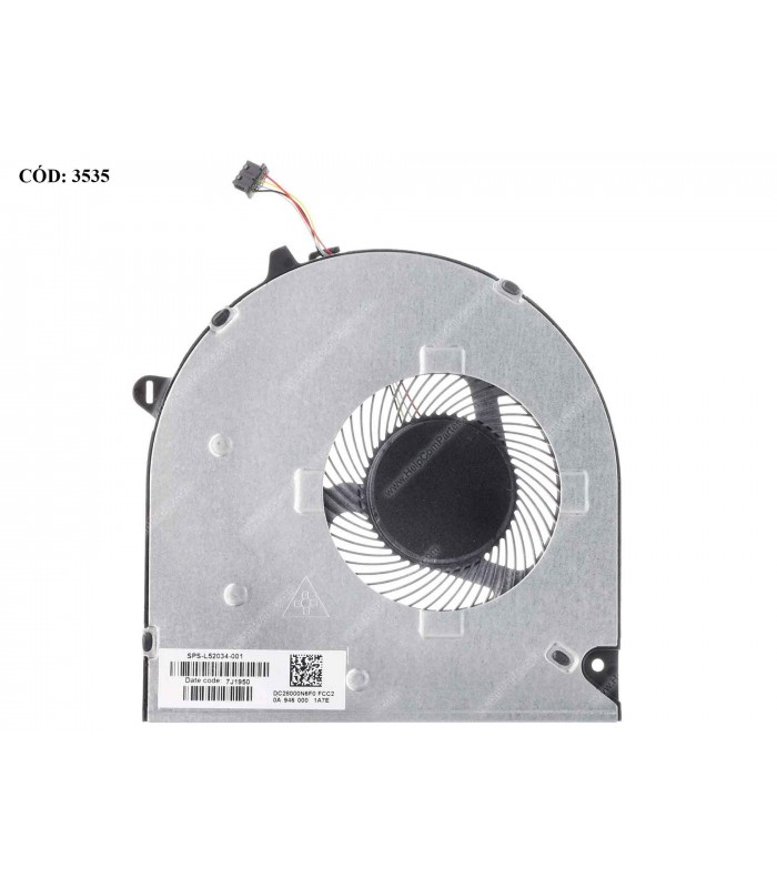 VENTI. HP 15-GW 15-DW 15-DU 15T-DW 15Z-GW 15S-DY 15S-DU 15S-DW 15s-DR 15S-GR SERIES L52034-001 4PIN ORIG.
