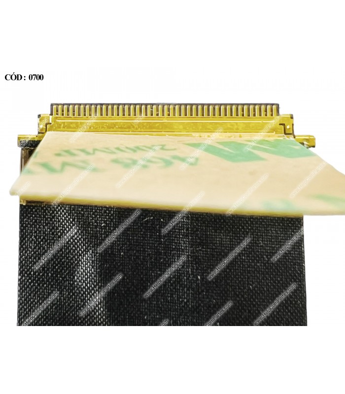 FLEX LCD HP COMPAQ CQ56 CQ56Z CQ62 CQ62Z G56 G62 G62M G62T G62X SERIES 40PIN (+ CONECTOR WEBCAM) 595196-001 ORIG.