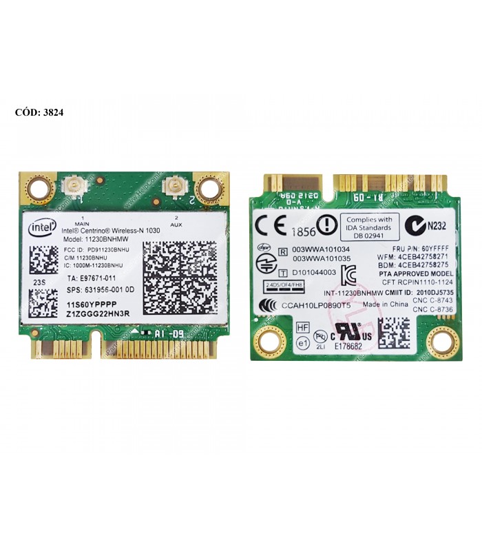 WI-FI PCI-E INTEL CENTRINO /G4-1000 G6-1000 210-4000 DM1-4000 DM4-2000 DM4-3000 DM4T-2100 DM4T-3000 631956-001 ORIG