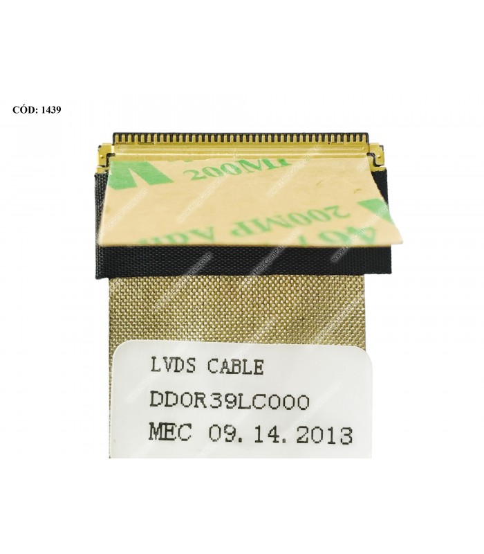 FLEX LCD HP PAV G7-2000 G7-2100 G7-2200 G7-2300 G7Z-2200 17.3" SERIES 40PIN 682743-001 OEM