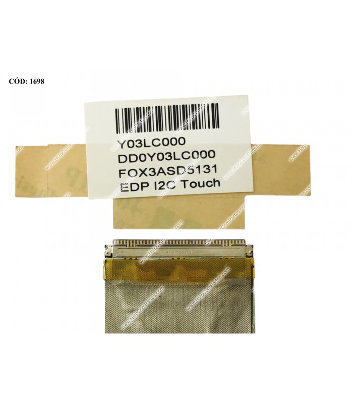 FLEX LCD HP SLATEBOOK 14-P091NR 14-P001XX 14-P010NR 14-p001TU 14-p001la  (EDP TOUCH) SERIES 40PIN 761216-001 ORIG.