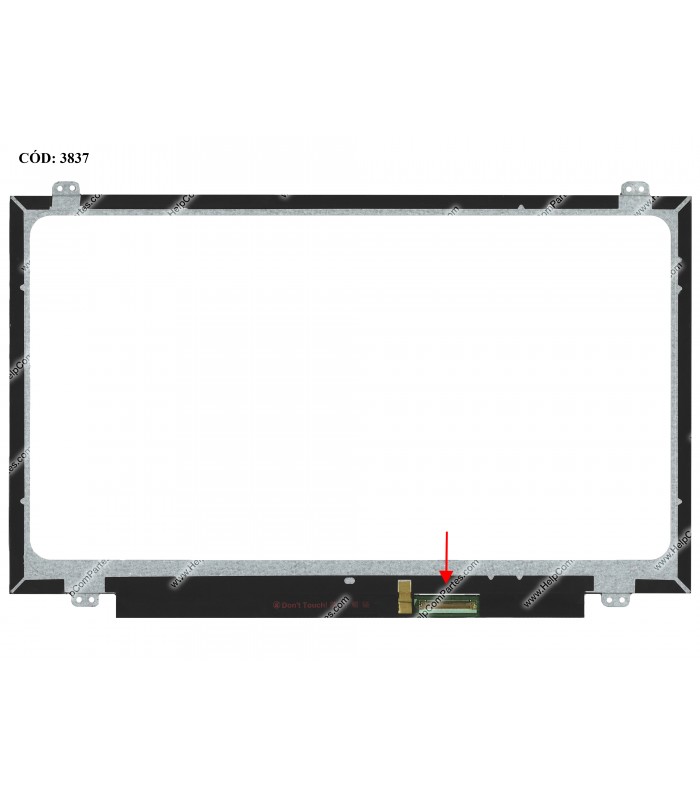DISPLAY/TOUCH 15.6" 40PIN WLED SLIM WXGA HD (1366x768) GLOSSY 60Hz TS I²C/USB eDP VC.D SEG. U/D BRACKET 0K2V59 (DS)