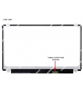 DISPLAY 15.6" 30PIN WLED SLIM FHD (1920x1080) MATTE 60Hz eDP VC-D PCBA FLAT SEG. U/D BRACKET 0M9P74